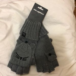 Karl Lagerfeld kitten gloves / mittens